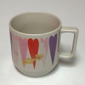 Starbucks 2016 Valentine Day Hearts Mug 12 ounces